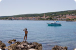 Strand Banj - Strand in Supetar auf der Insel Brac in Dalmatien